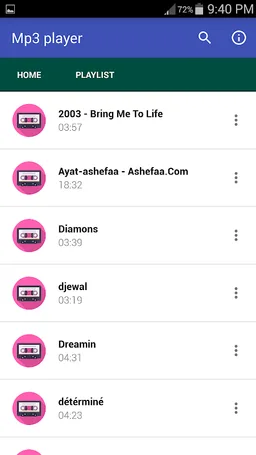 Free Mp3 player - Audio Music screenshot 1