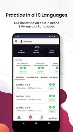 CWC Exam Preparation App screenshot 1