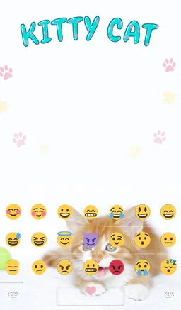Kitty Cat Animated Keyboard + Live Wallpaper screenshot 4