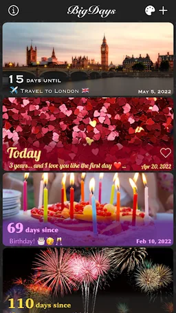 Big Days - Events Countdown screenshot 2