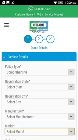 IFFCO Tokio - Customer App screenshot 2