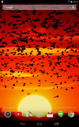 Crimson Sunsets Live Wallpaper screenshot 1