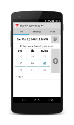 Blood Pressure Log screenshot 3