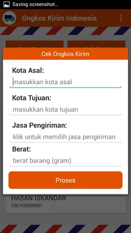 Ongkos Kirim Indonesia screenshot 2