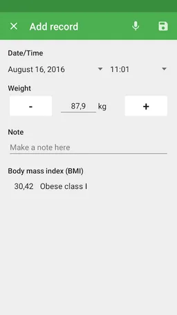 Weight Diary screenshot 4