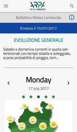 Meteo e qualità dell’aria ARPA screenshot 1