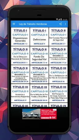 Ley de Tránsito Honduras Gratis 🇭🇳 screenshot 1
