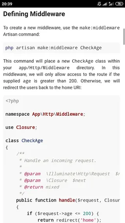 Laravel 6 & 7 Docs screenshot 6