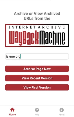 Wayback Machine screenshot 1