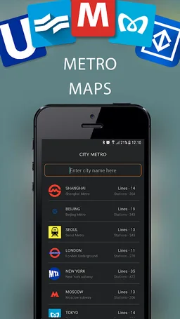 Subway map screenshot 1