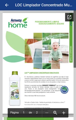 Calculadora y catálogo Amway screenshot 1