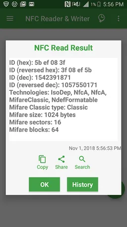 NFC/RF Reader and Writer screenshot 3