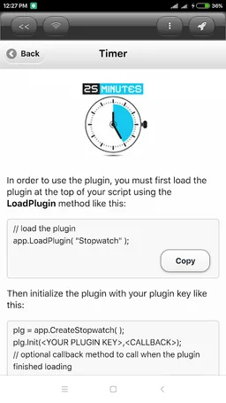 DroidScript - Stopwatch Plugin screenshot 4