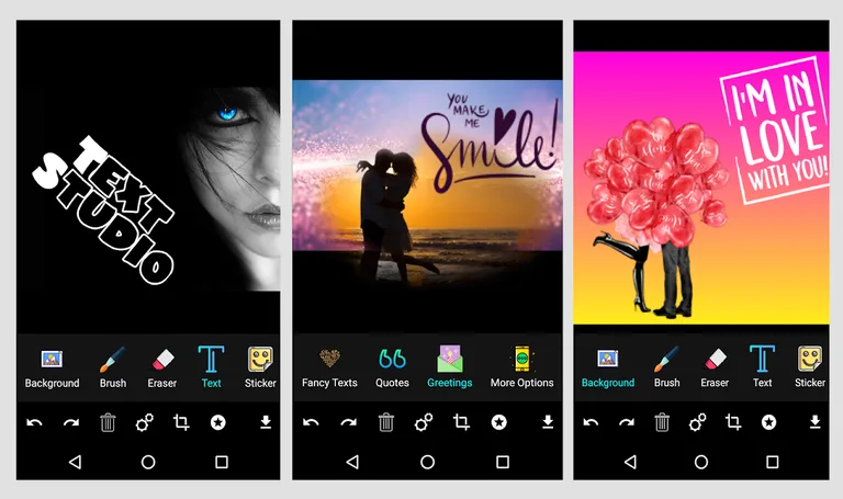 Text Studio - Text on Image, Quotes Maker screenshot 1
