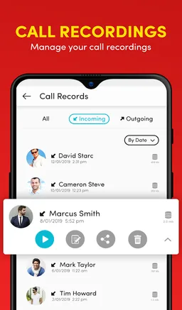 Auto Call, Audio, Sound, Voice Recorder & Editor screenshot 2