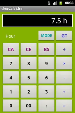 timeCalc Lite screenshot 4