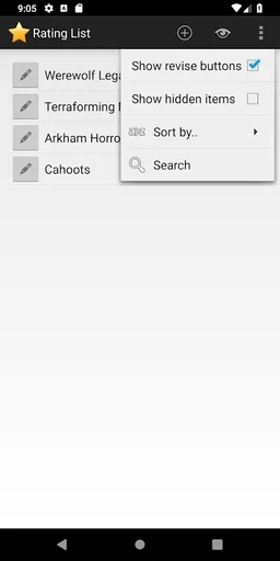 Rating List DC screenshot 2