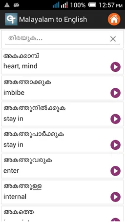Malayalam Dictionary screenshot 8