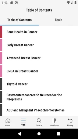ESMO Interactive Guidelines screenshot 4