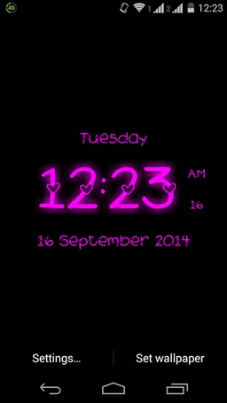 Super Digital Clock Live Wallpaper screenshot 8