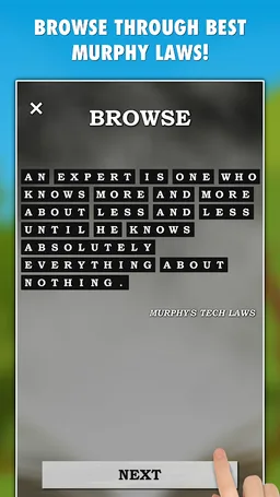 Murphy's Laws Guessing Game screenshot 2