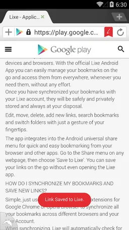 Lixe Bookmarks Dolphin Browser screenshot 4
