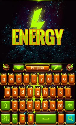 Energy Emoji Keyboard Theme screenshot 5