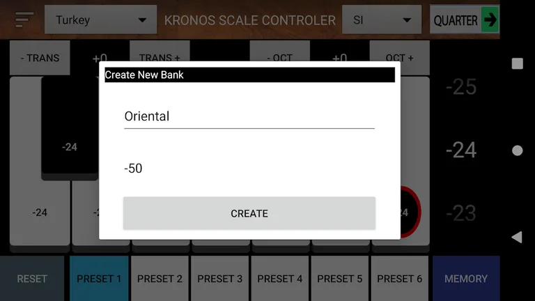 Korg Kronos Scale Controller Pro screenshot 5