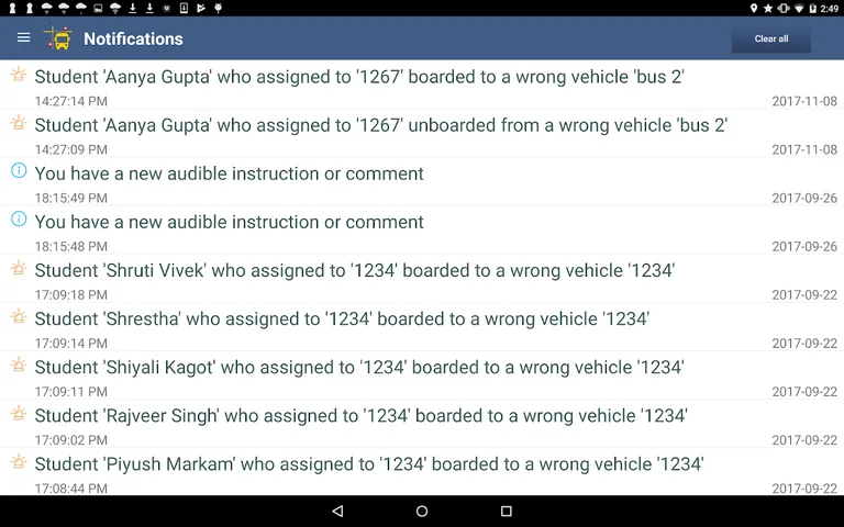 DriverConsole TrackSchoolBus screenshot 7