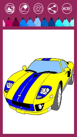 Coloring Book - Fast Cars screenshot 4