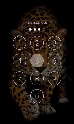 Jaguar Lock Screen Jaguar Pattern Passcode Keypad screenshot 2
