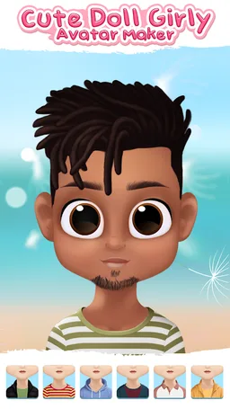 Cute Doll Girly Avatar Maker screenshot 4