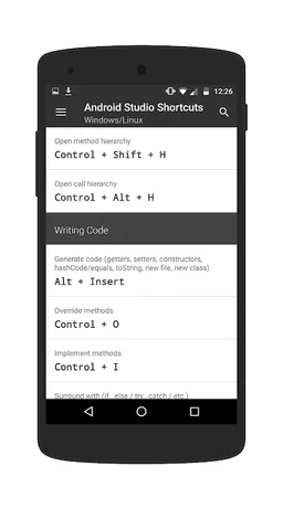 Dev Essentials - Shortcuts For Android Studio screenshot 2