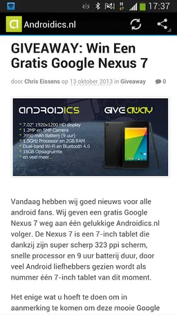 Androidics Reader screenshot 2