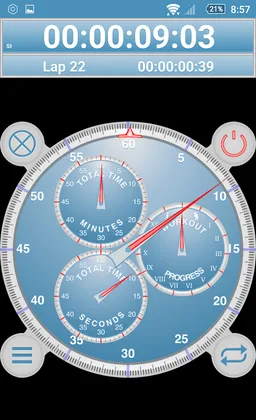 Analog Interval Stopwatch screenshot 1