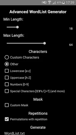Advanced Wordlist Generator screenshot 4