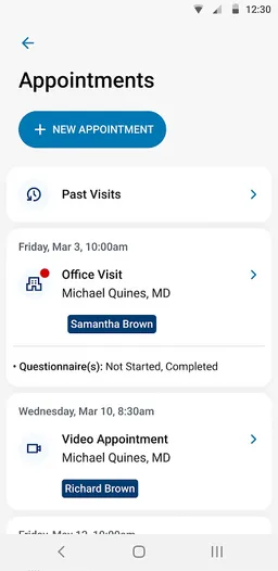 Kaiser Permanente screenshot 1