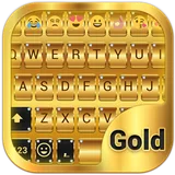 Gold Emoji Keyboard Theme icon