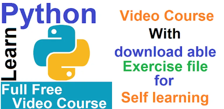 Learn  Python - Video course with exercise file cover image