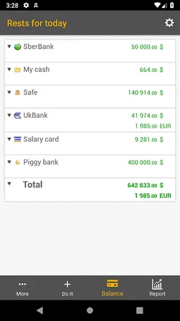 Personal finance screenshot 2