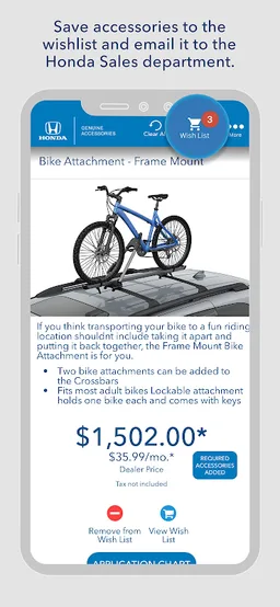 Genuine Honda Accessories screenshot 3