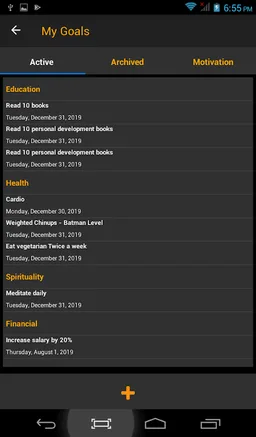 Progressive Goals screenshot 4