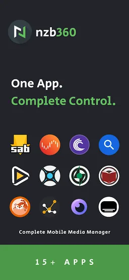 nzb360 - Media Server Manager screenshot 1