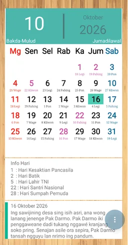 Kalender Jawa screenshot 7