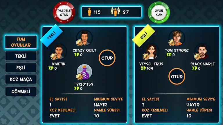 Batak Online: Auction & Spades screenshot 7