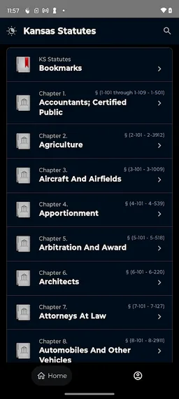Kansas Statutes, KS Laws  code screenshot 16