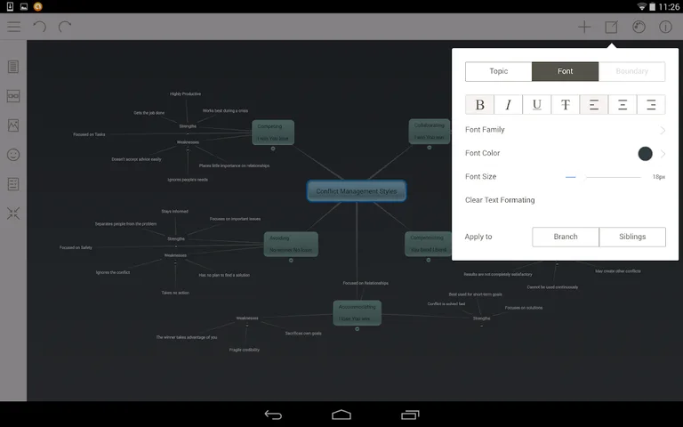 Mindomo (mind mapping) screenshot 10