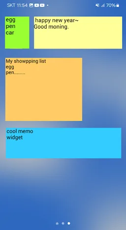 Memo Widget screenshot 1