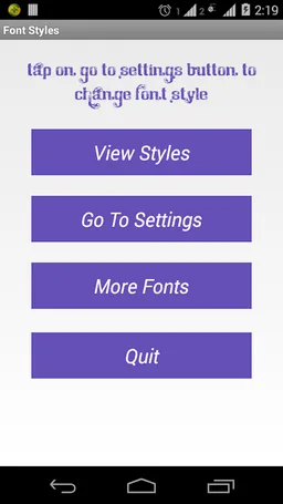 Font Styles screenshot 1