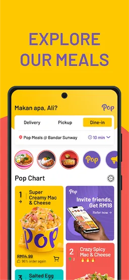 Pop - Meals just like home screenshot 2